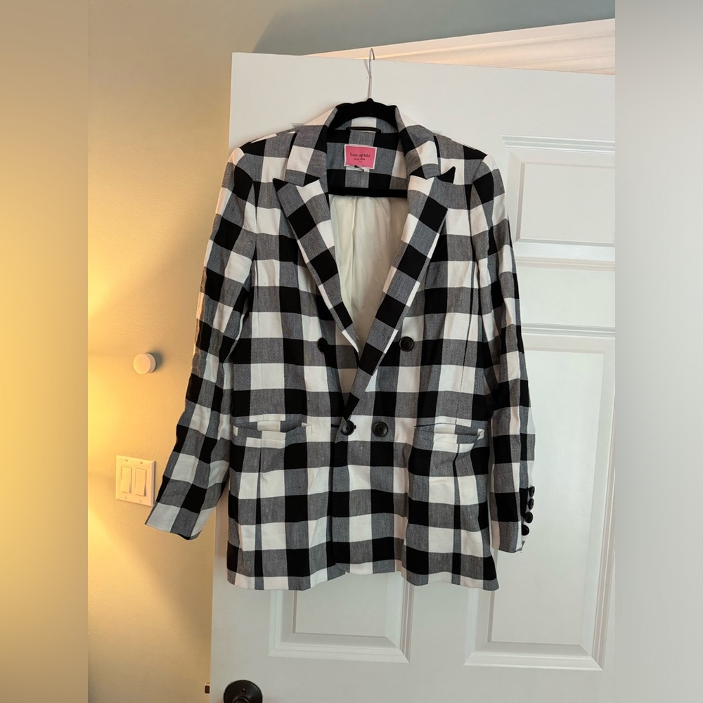 Kate Spade Gingham Blazer - Size 6